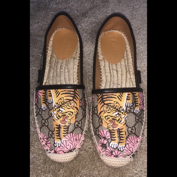 gucci tiger espadrilles